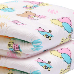 Littleforbig Baby Cuties standing leg gathers illustrate superb fit and leak protection.