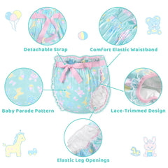 Littleforbig Silky Adult Ribbon Omutsu wrap lace-trim detail adds stylish touch.