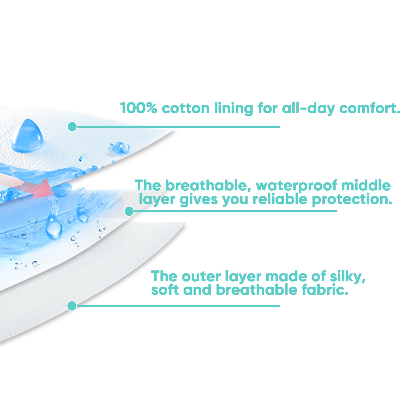 Littleforbig Silky Omutsu wrap outer fabric detail showcases soft, breathable material.
