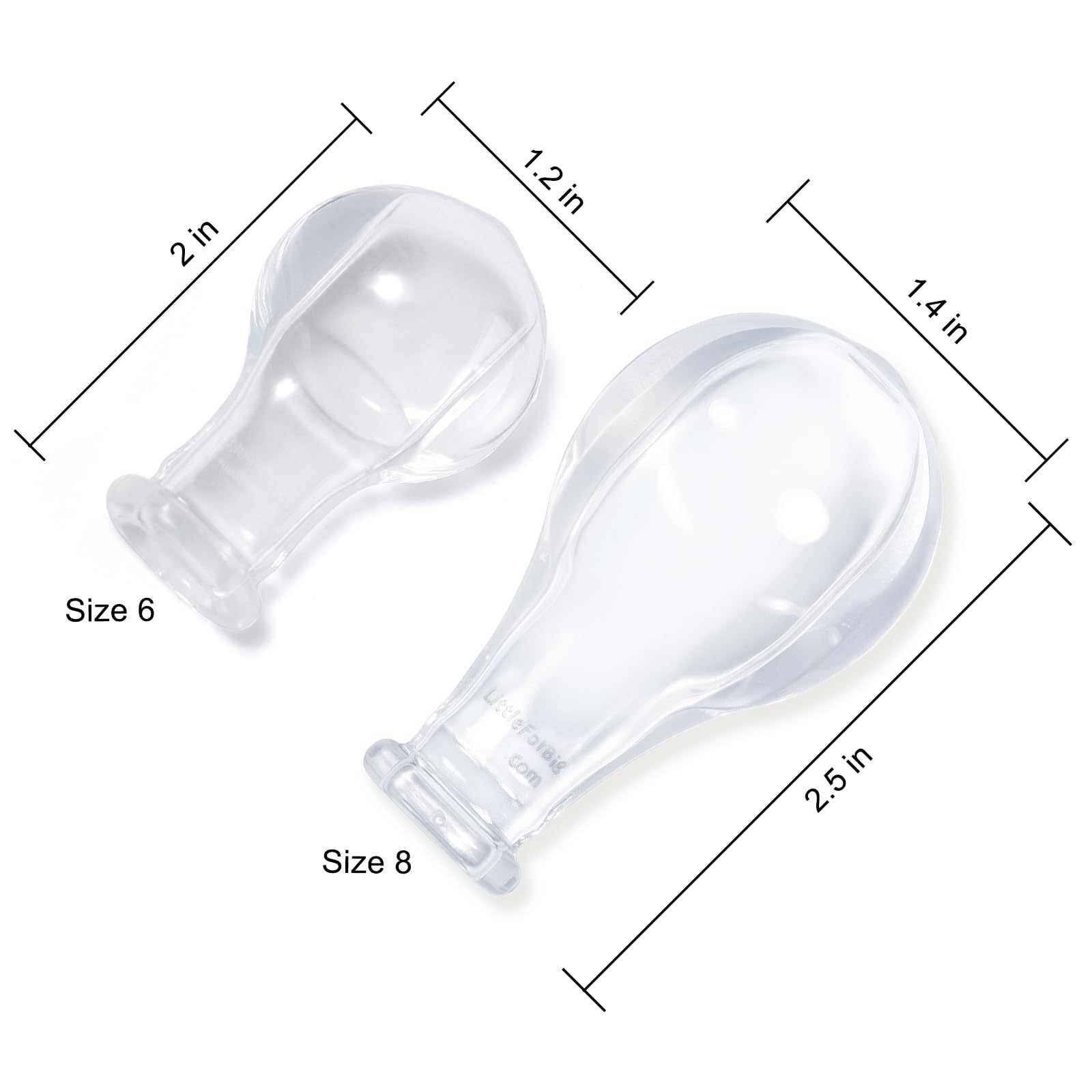 LittleForBig size8 teat compatibility with Gen1-Gen3 pacifiers for easy upgrades