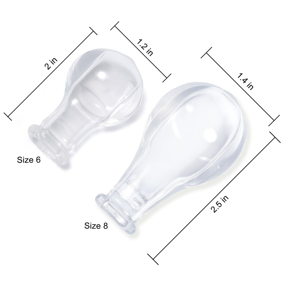 LittleForBig size8 teat compatibility with Gen1-Gen3 pacifiers for easy upgrades
