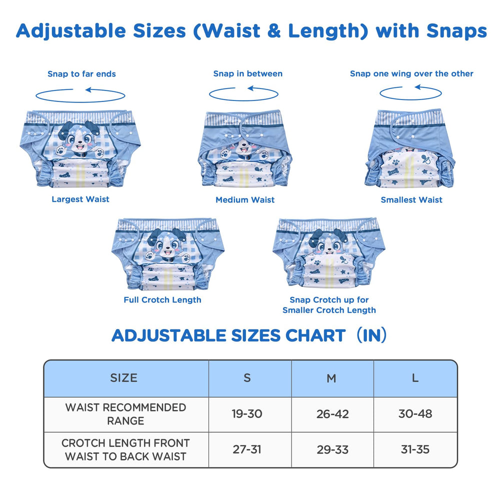 Littleforbig Little Blue M wrap snap-adjustment detail enabling snug fit for varied body shapes.