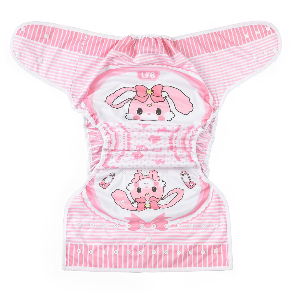 Littleforbig Usagi diaper wrap close-up of fabric texture and softness