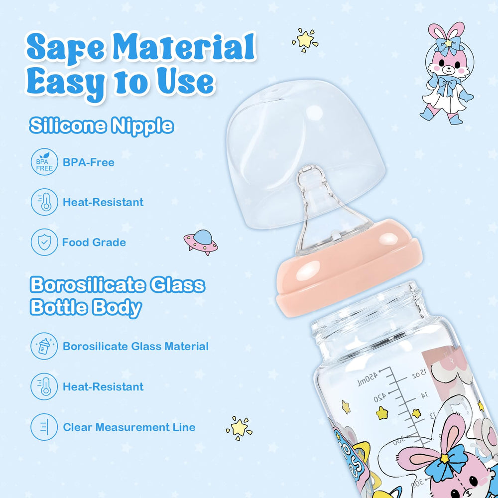 LittleForBig wide-mouth bottle open highlights easy filling and cleaning.