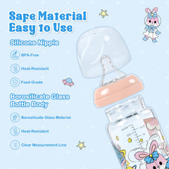 LittleForBig wide-mouth bottle open highlights easy filling and cleaning.