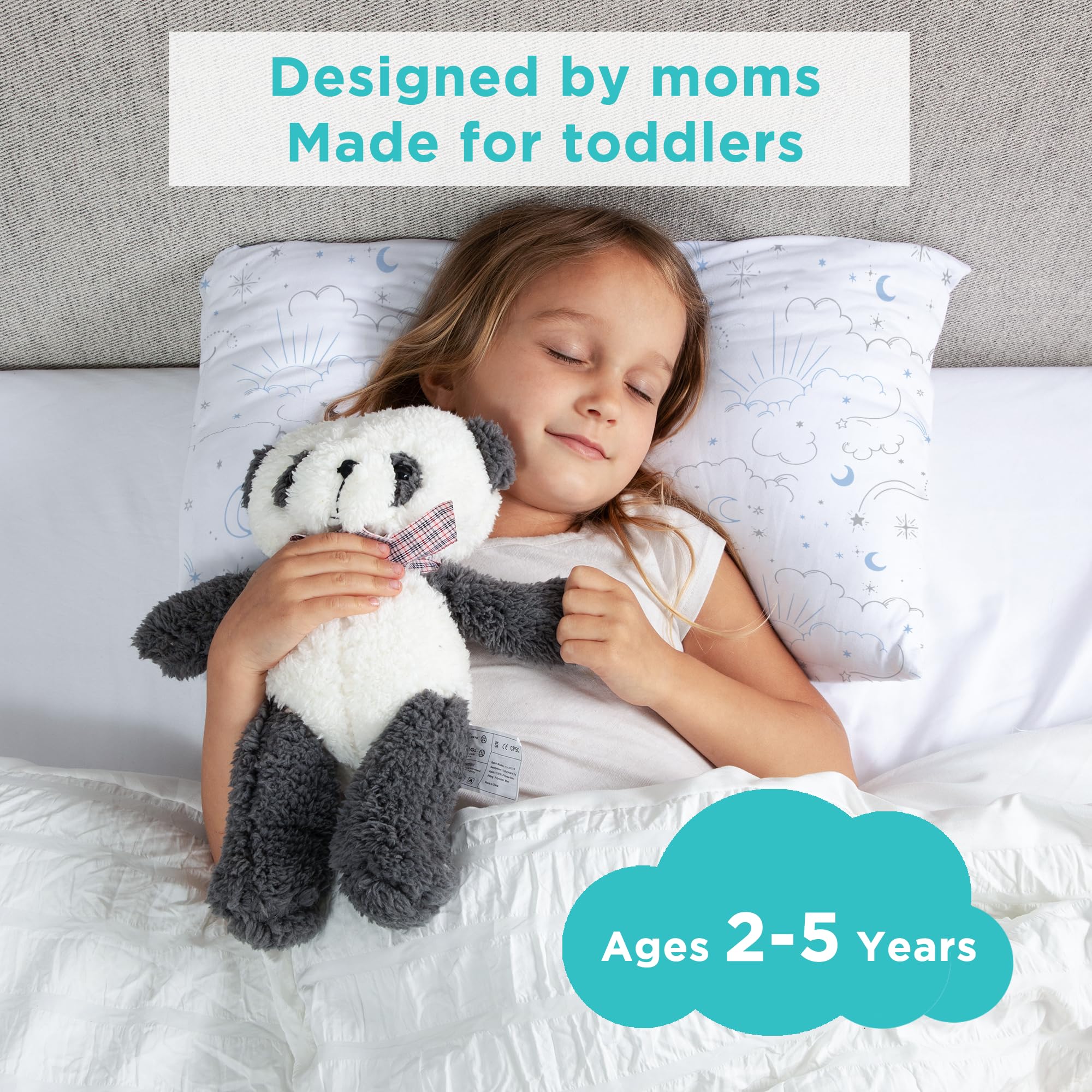 The LittleHippo bamboo pillowcase is removable, enabling easy machine-washable cleaning.