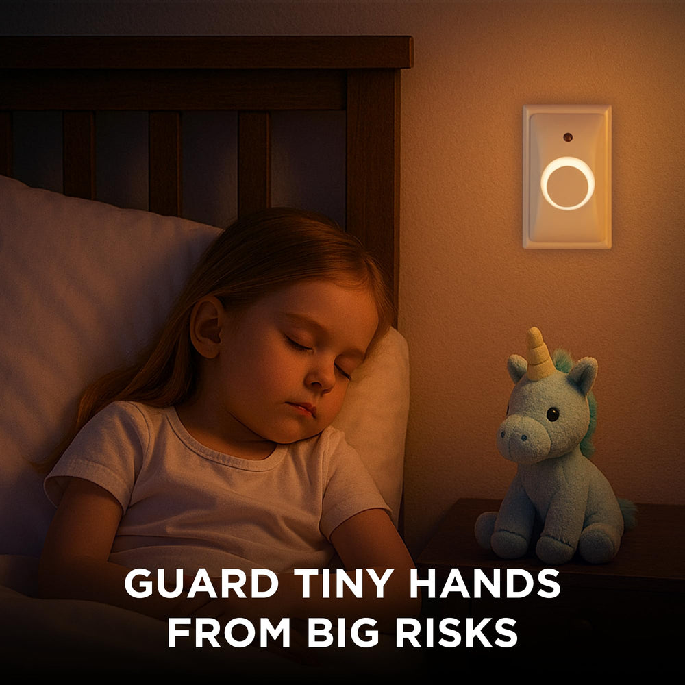 LittleHippo GlowGuard automatic sensor activates at dusk for easy low-light visibility.