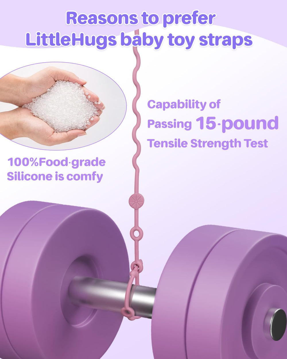 LittleHugs bottle holder string keeps sippy cups within reach during travel