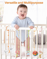 LittleHugs Silicone tether-baby provides versatile attachment for toys and cups.