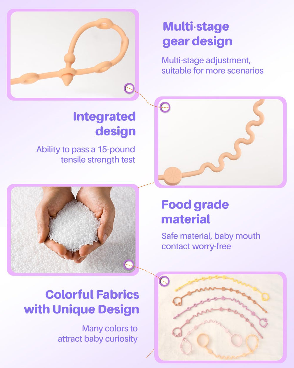 LittleHugs teether toy strap ready for baby on rides