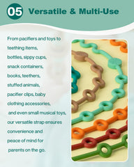 LittleHugs Toy Straps dishwasher-safe for quick cleaning after messes