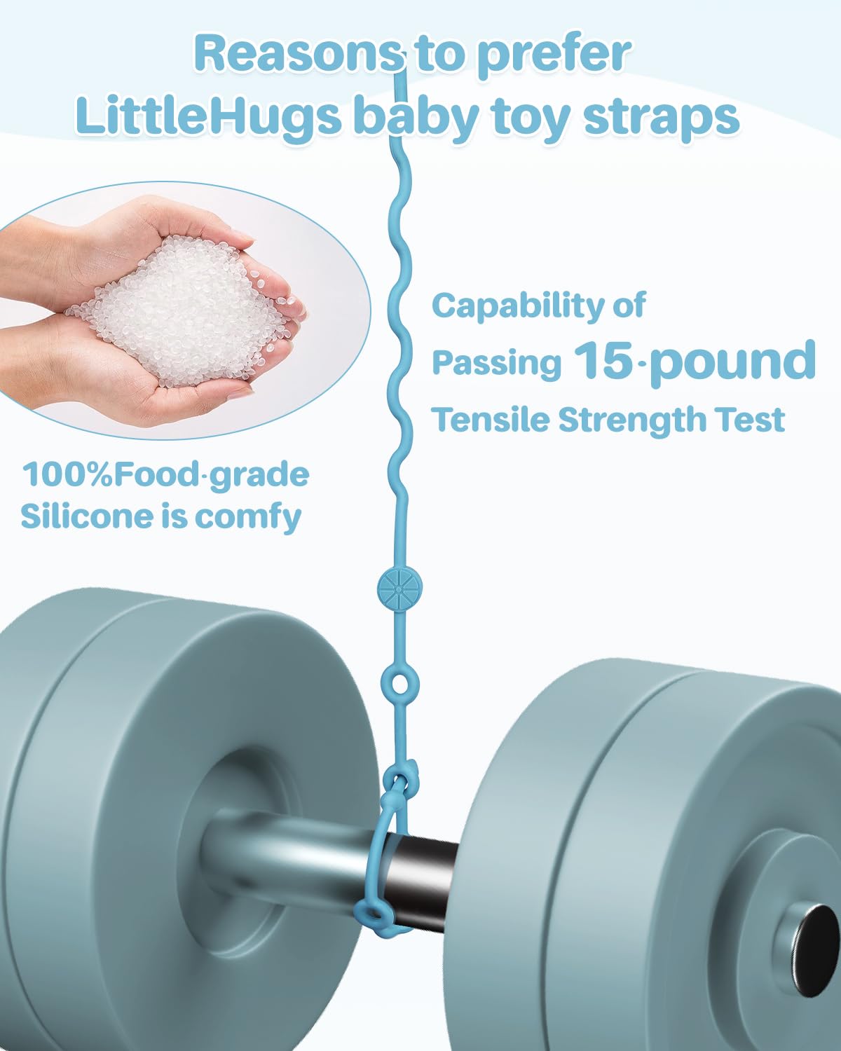 LittleHugs pacifier clip keeps dropped pacifiers handy during errands
