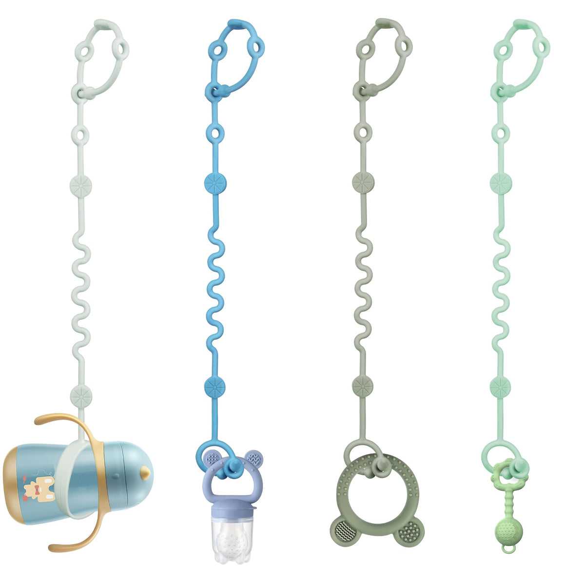 LittleHugs toy straps stroller bundle secure toys during walks and travel.