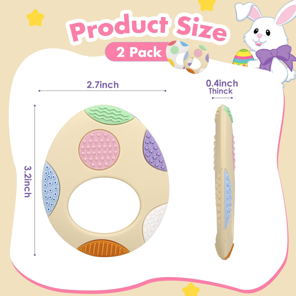 LittleLamb Easter Egg Teether colors highlight visual stimulation and playful engagement during teething
