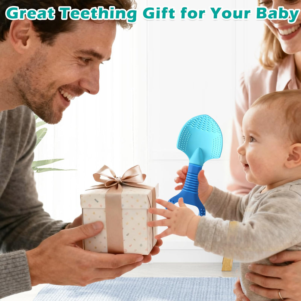 LittleLamb gift-pack teether set displayed as a cute baby shower gift.