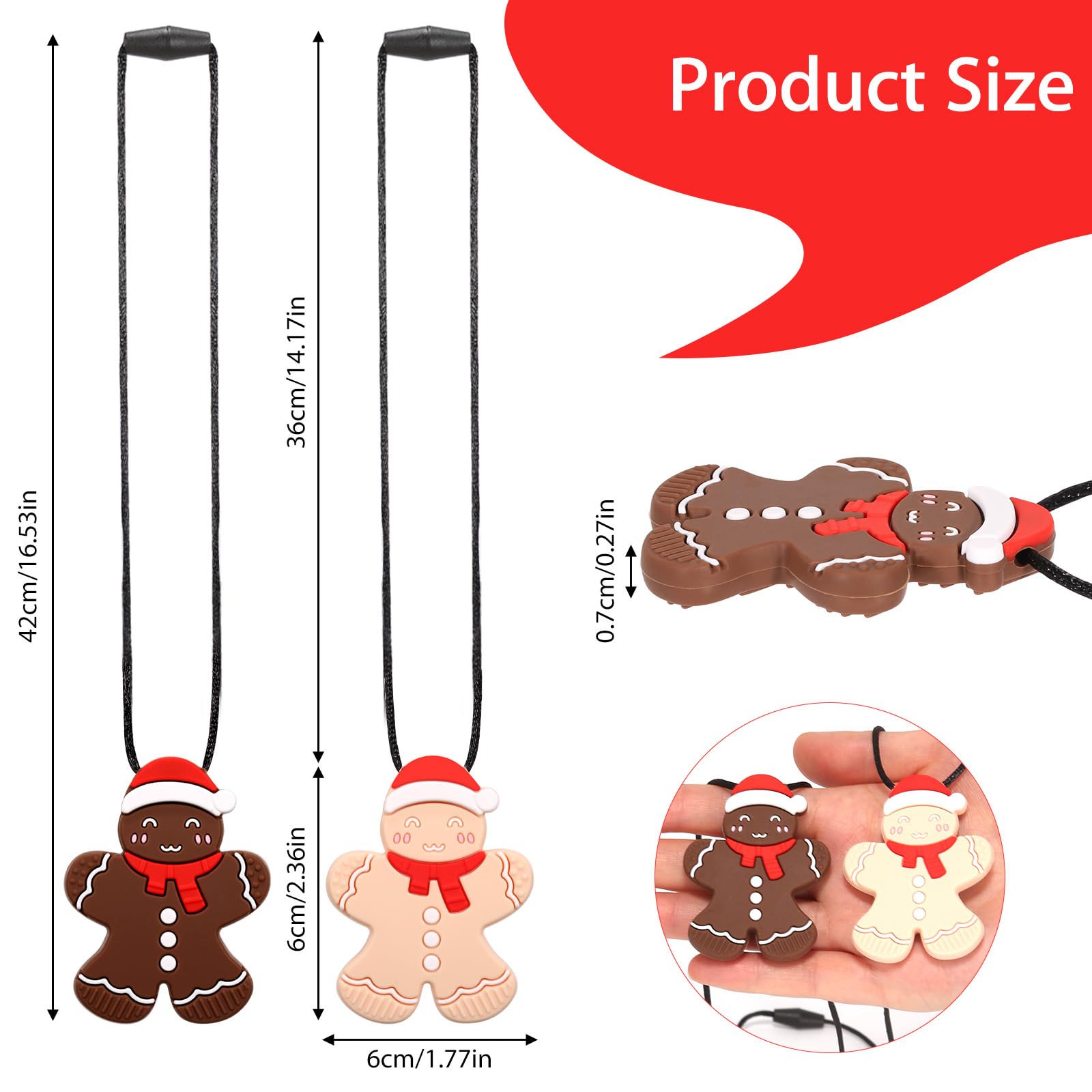 LittleLamb silicone teether necklace textured bites aid teething and focus.