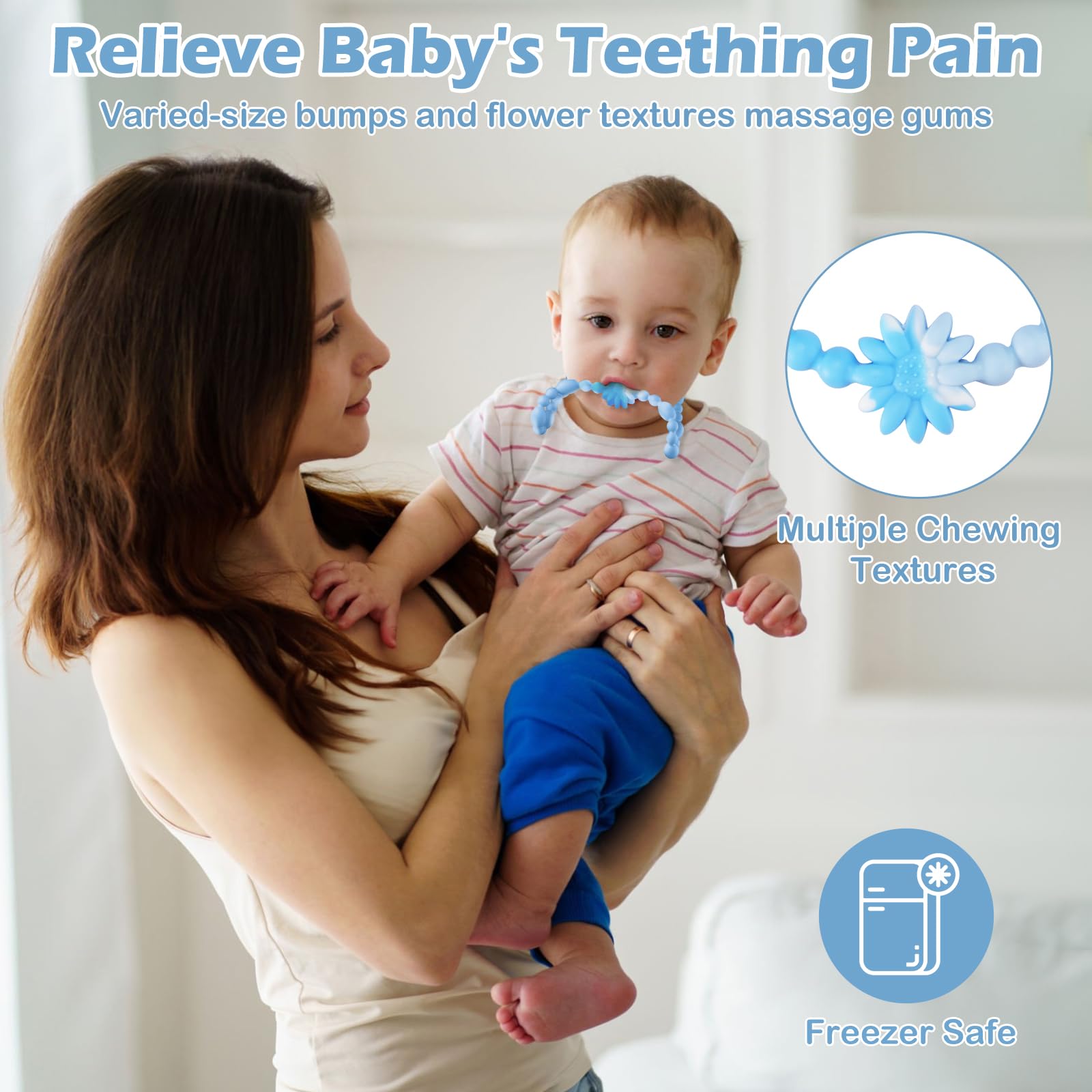 LittleLamb teething necklace adjustable-length fits children and adults.