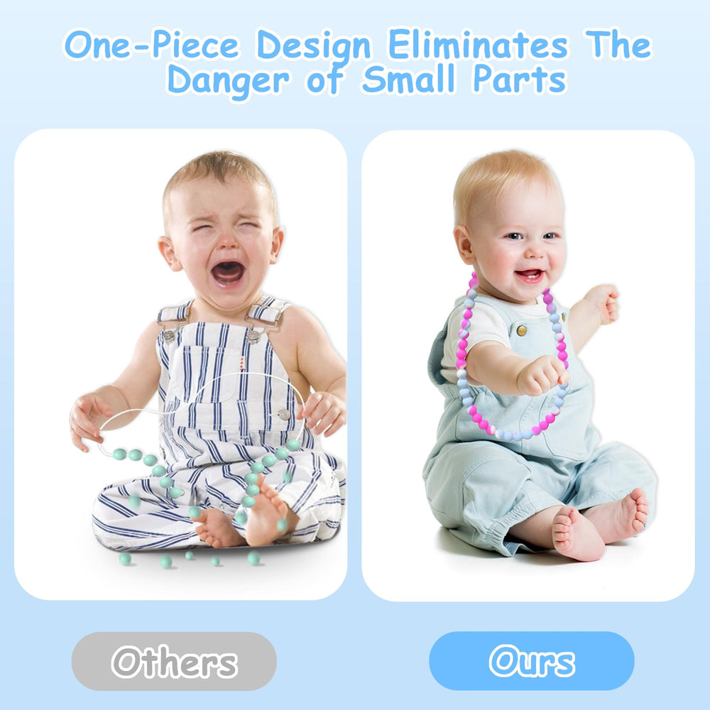 LittleLamb teething-necklace sensory-use in action helps focus and calm.