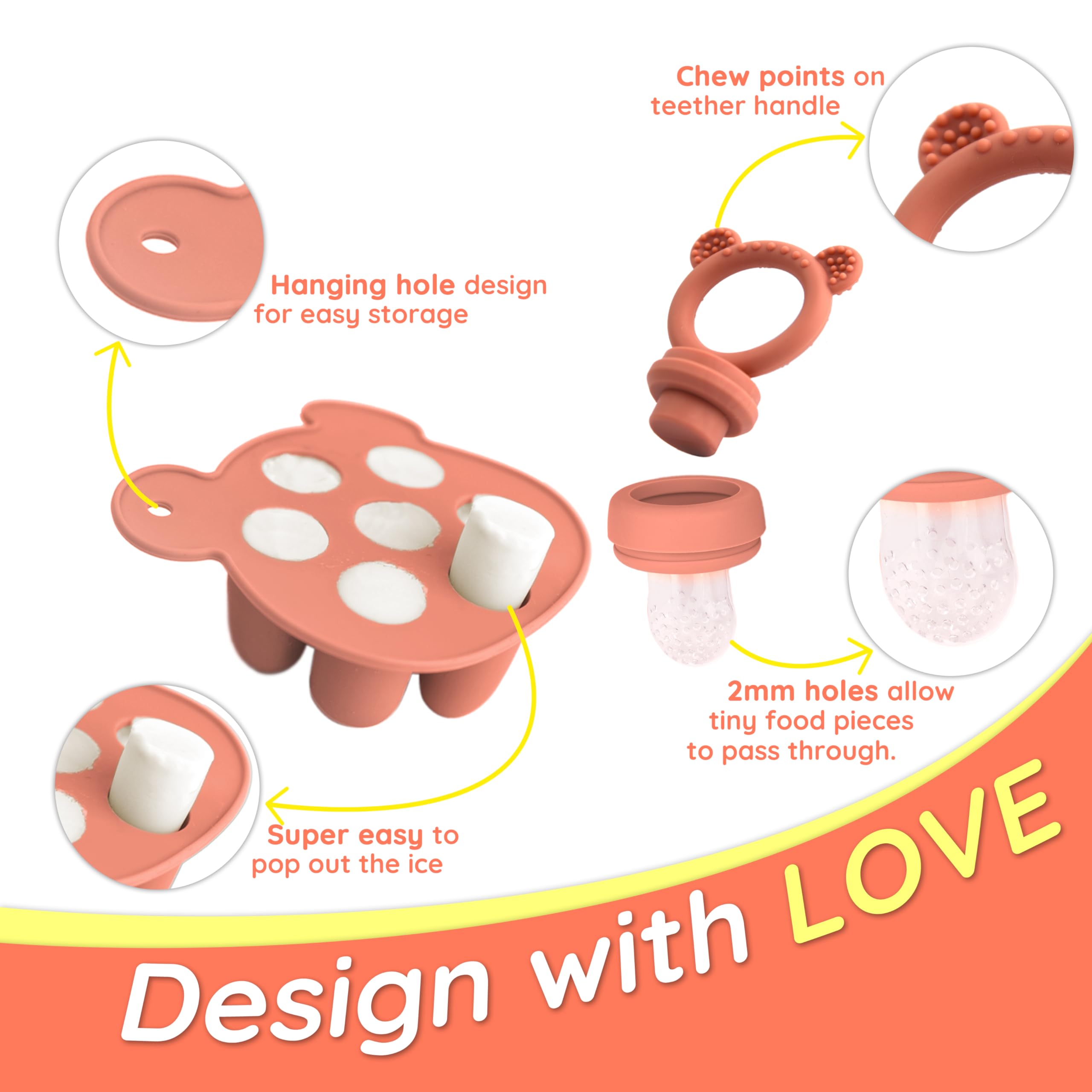 LittlesJoy easy-clean design emphasizes quick cleanup after feeding