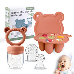 LittlesJoy fruit feeder close-up showing safe BPA-free design for puree feeding