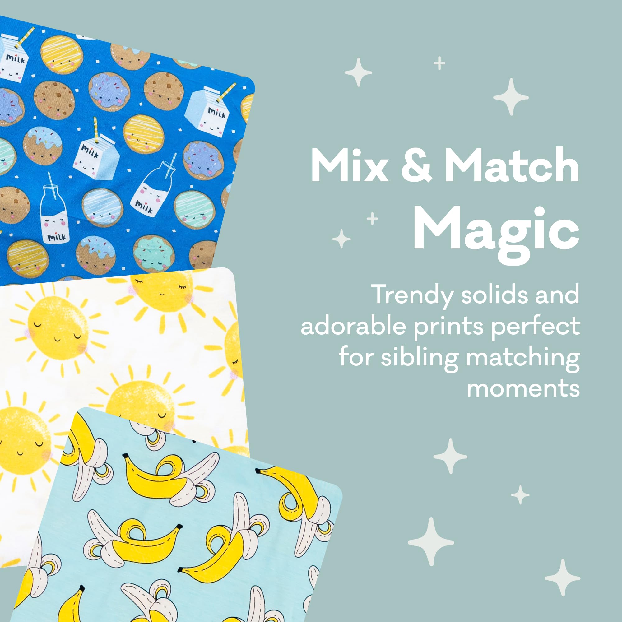 Little Sleepies lemon bamboo fabric weave highlights soft sustainable stretch for everyday use.