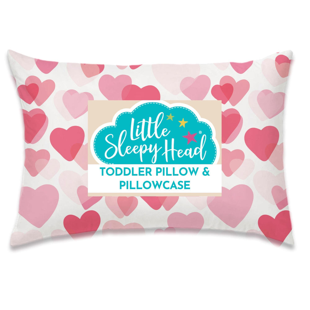 Little Sleepy Head toddler pillow 13x18 with ergonomic neck support for growing kids