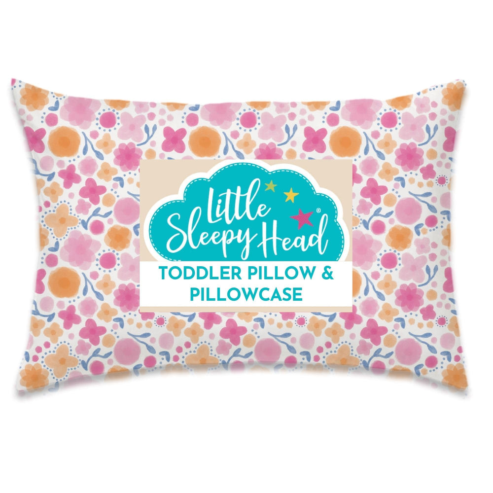 Little Sleepy Head toddler pillow 13x18 with ergonomic neck support for growing kids