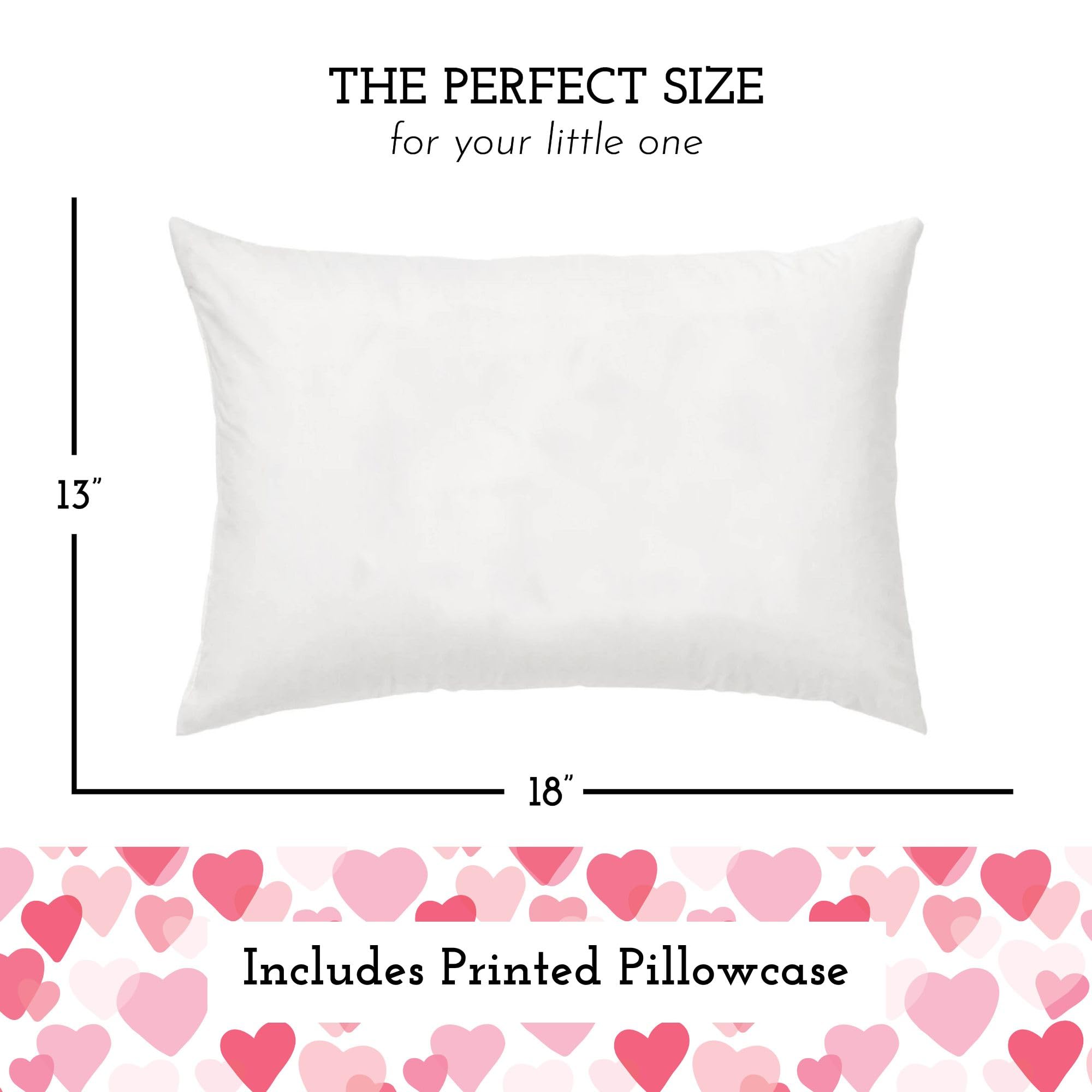 Little Sleepy Head pillowcase on 13x18 pillow, soft 100% cotton