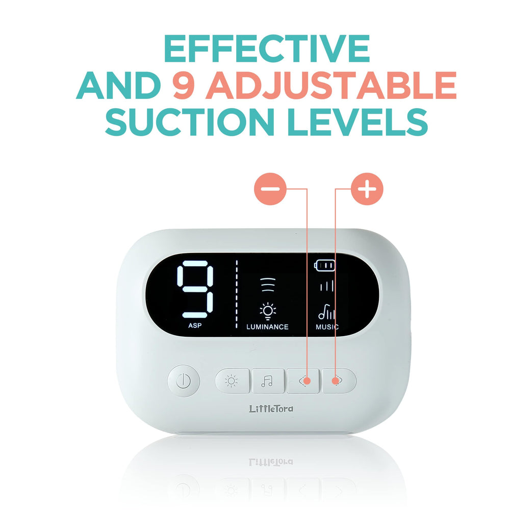 LittleTora Pro night light provides gentle illumination for nighttime nose care.