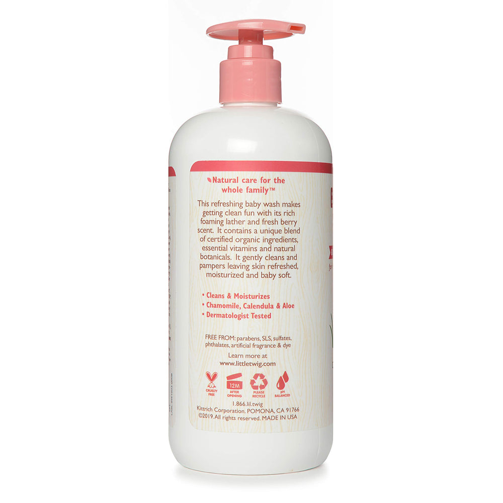 Little Twig foamy bath time wash shows rich lather for easy rinsing.
