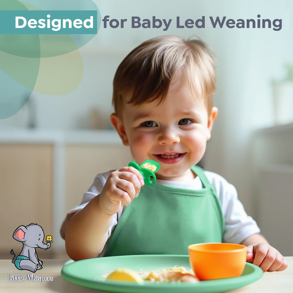 Little Whispers four-pack keeps spoon set handy for meals