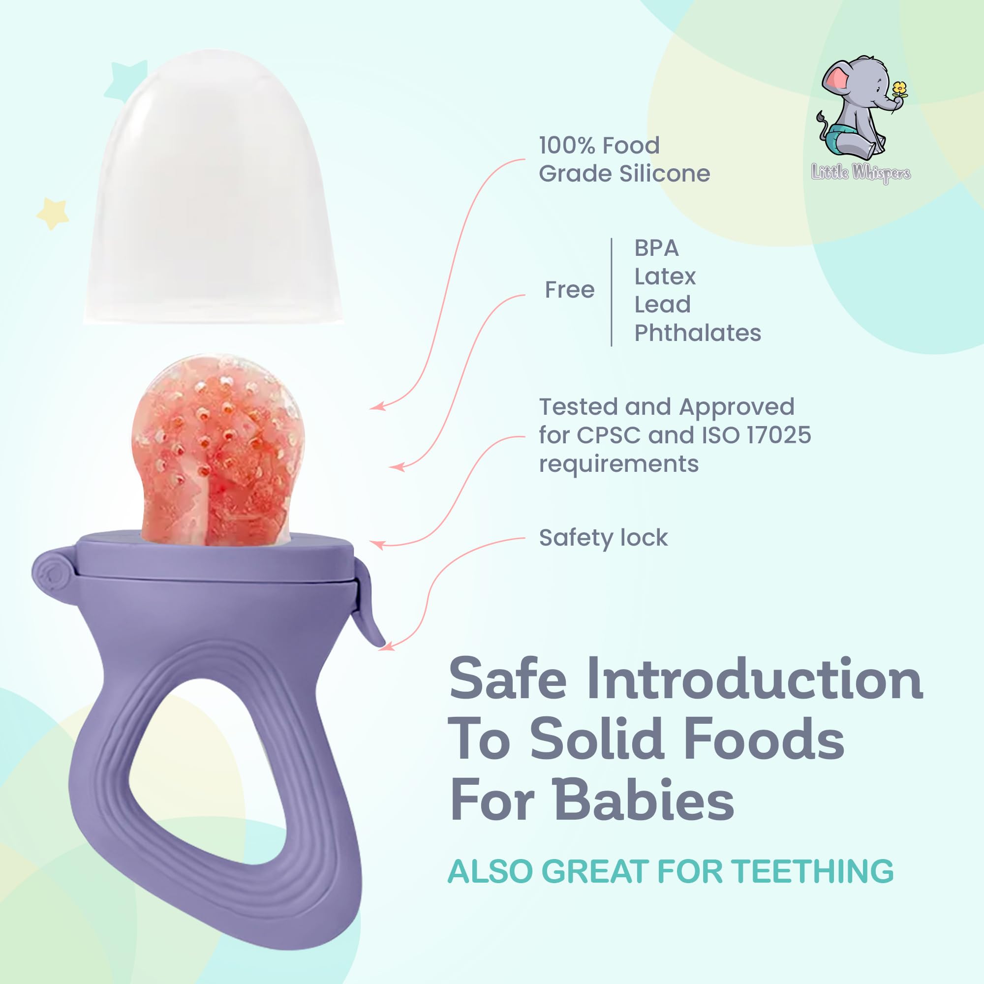 LittleWhispers three nipple sizes show growth-compatible feeding options for evolving needs.