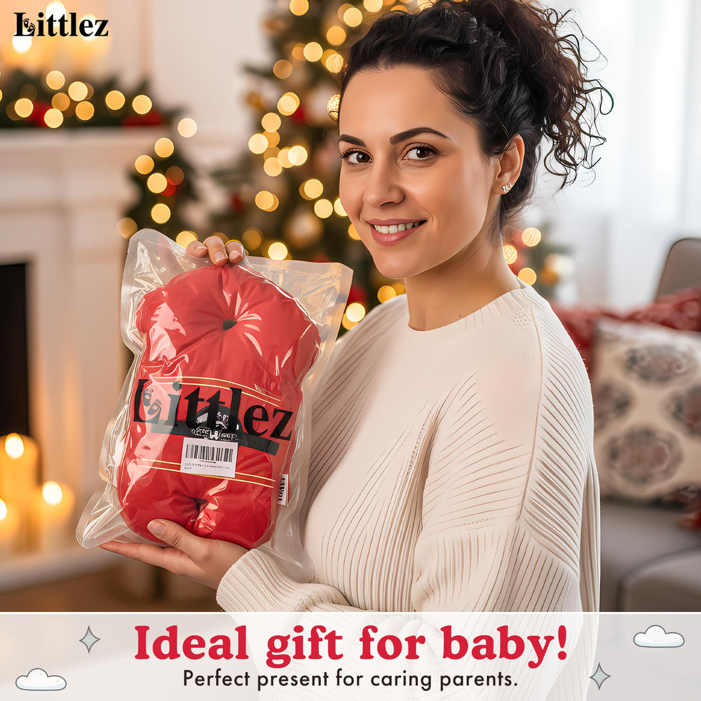 LITTLEZ Baby Back Support Pillow fabric close-up shows skin-friendly breathable material for daily comfort.