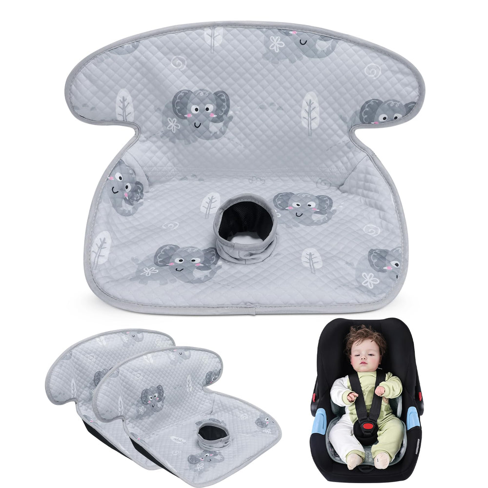 LITTOBEBE Piddle Pad gray edge wrap provides 360° protection for car seats.