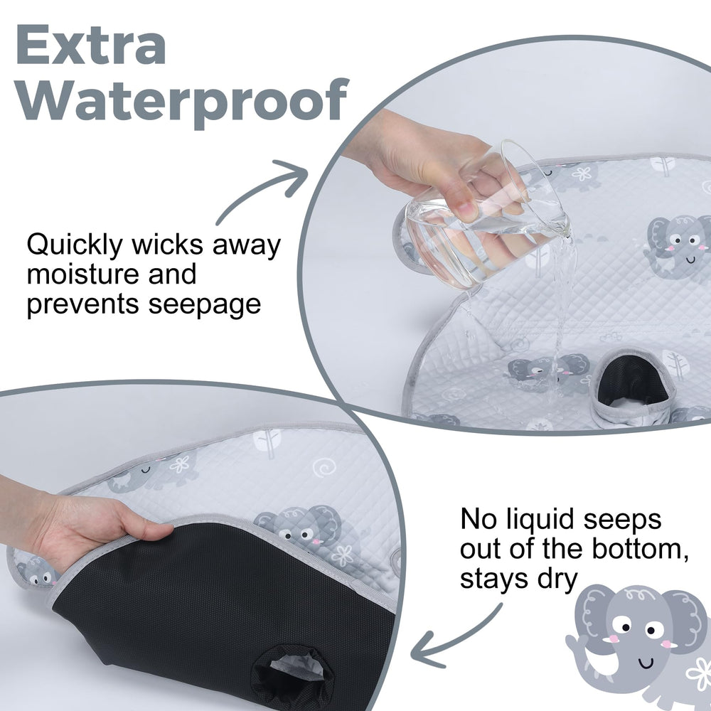 LITTOBEBE Piddle Pad durable design protects seat fabric from wear.