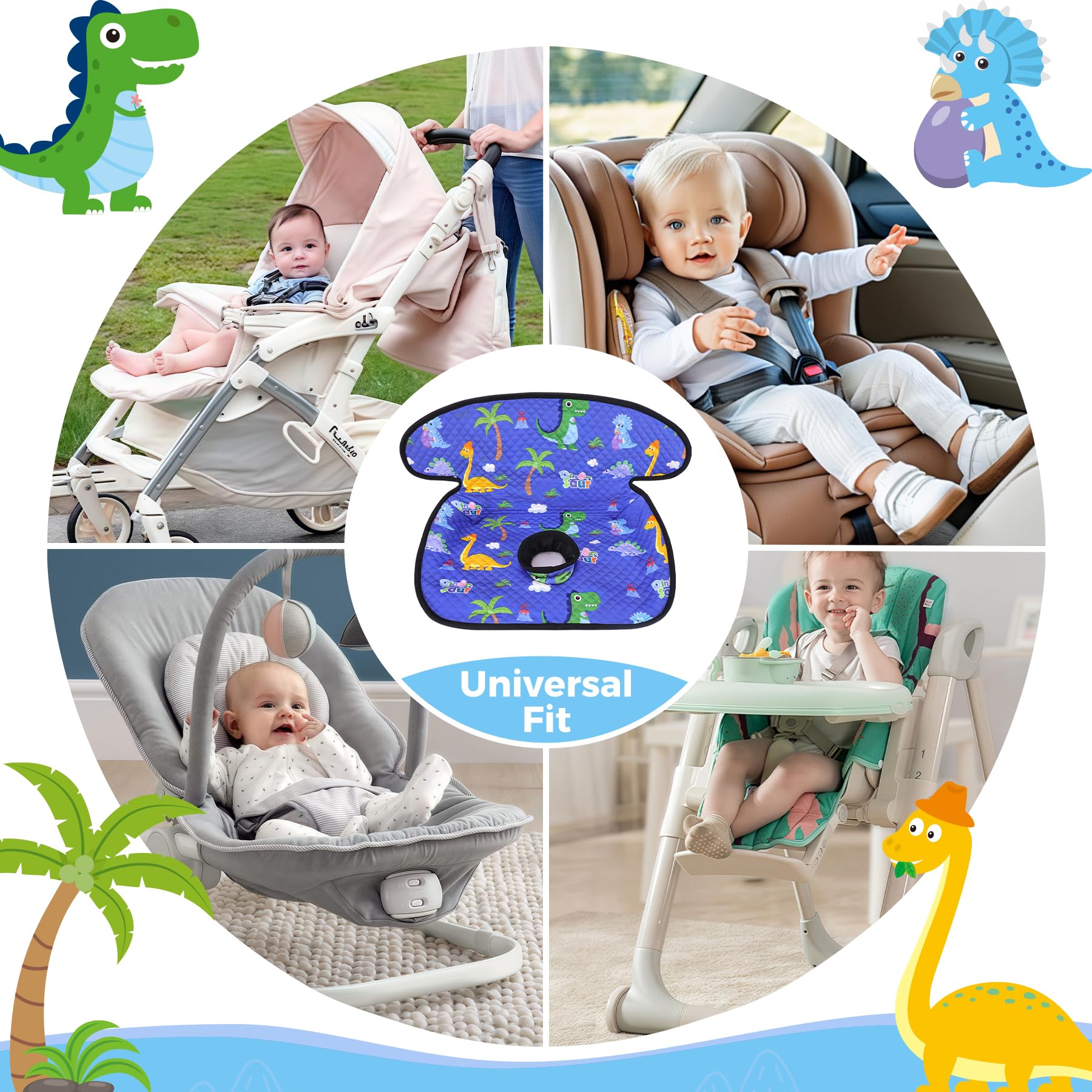 LITTOBEBE soft breathable resin-cotton layer keeps surface dry