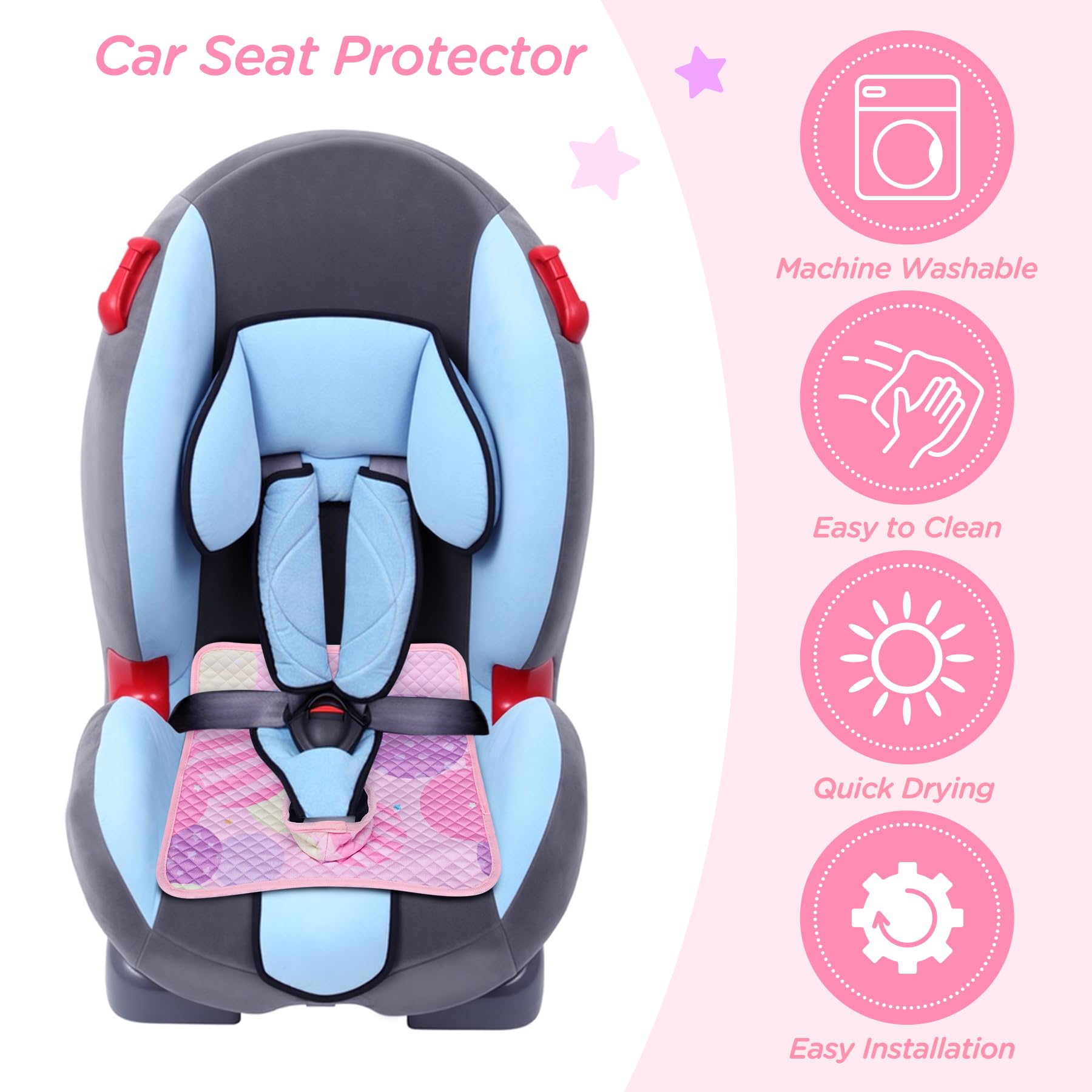 LITTOBEBE stroller and high-chair compatibility shows versatile protection on the go