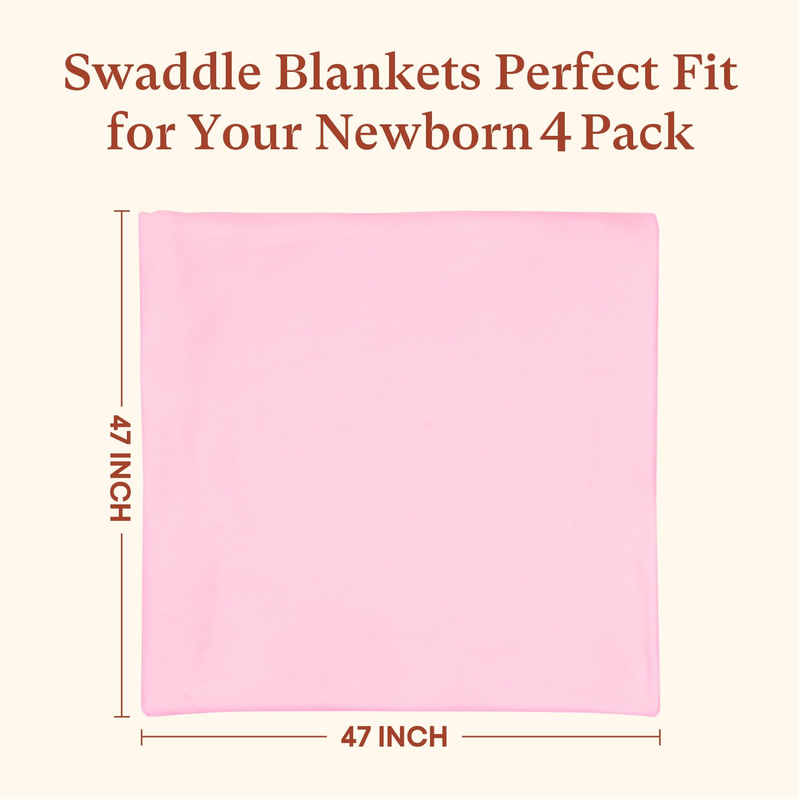 Littogoose 4pack swaddle blankets nursery designs displaying gender-neutral patterns for coordinating nursery decor