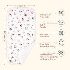 littogoose burp cloths show absorbent fleece for quick mess absorption