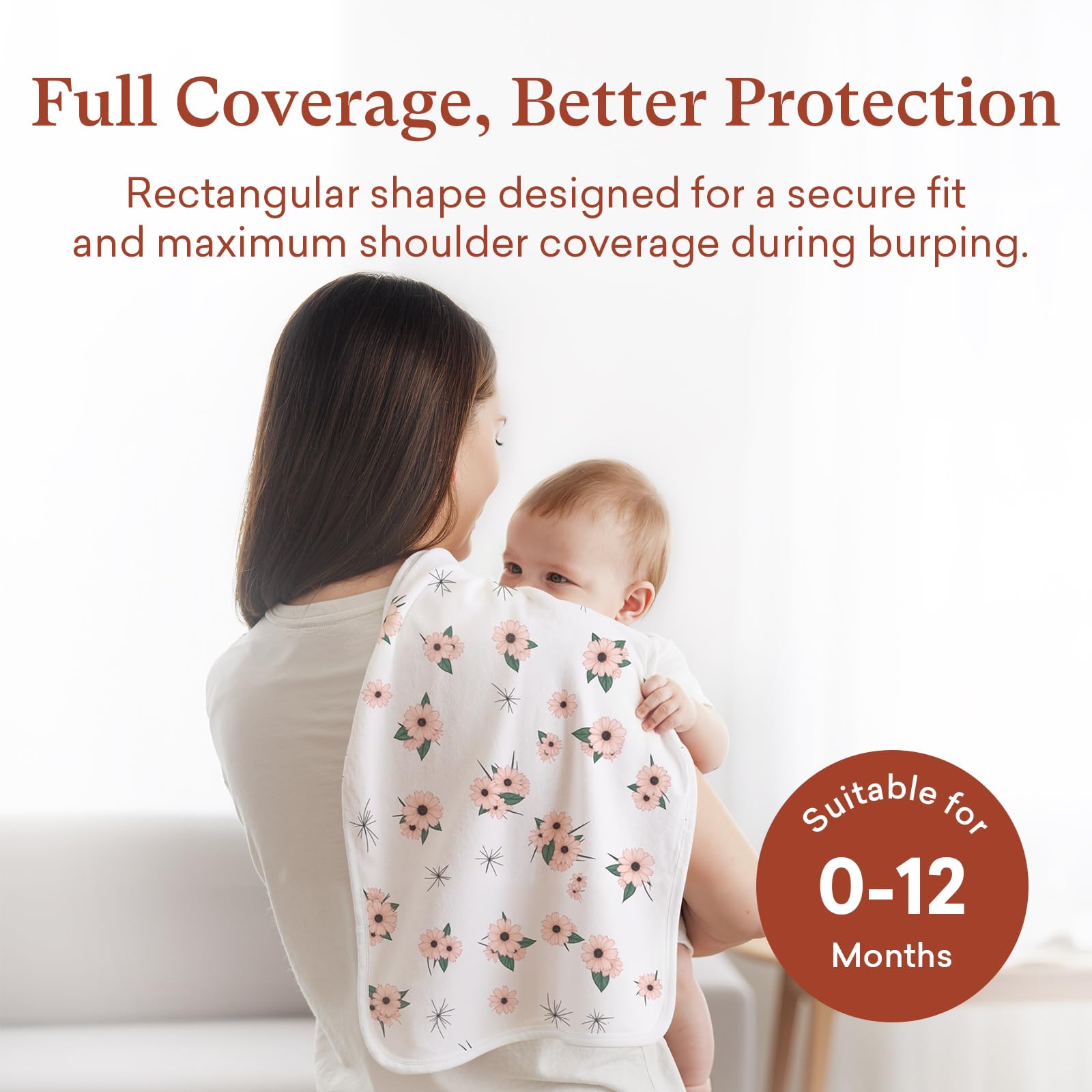 littogoose cosmoadventure print burp cloth for on-the-go use