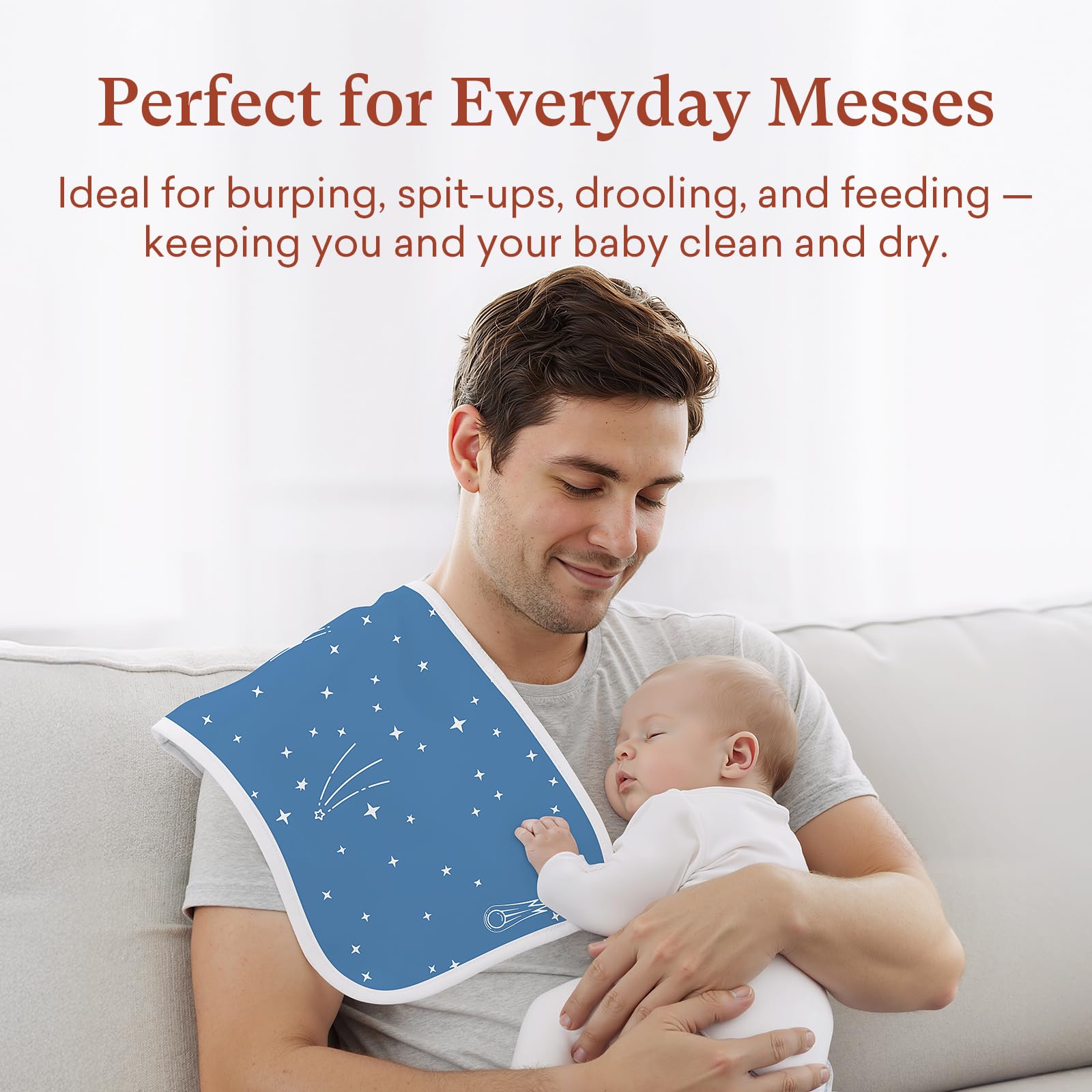 littogoose FloralMeadow print burp cloths for stylish feeding