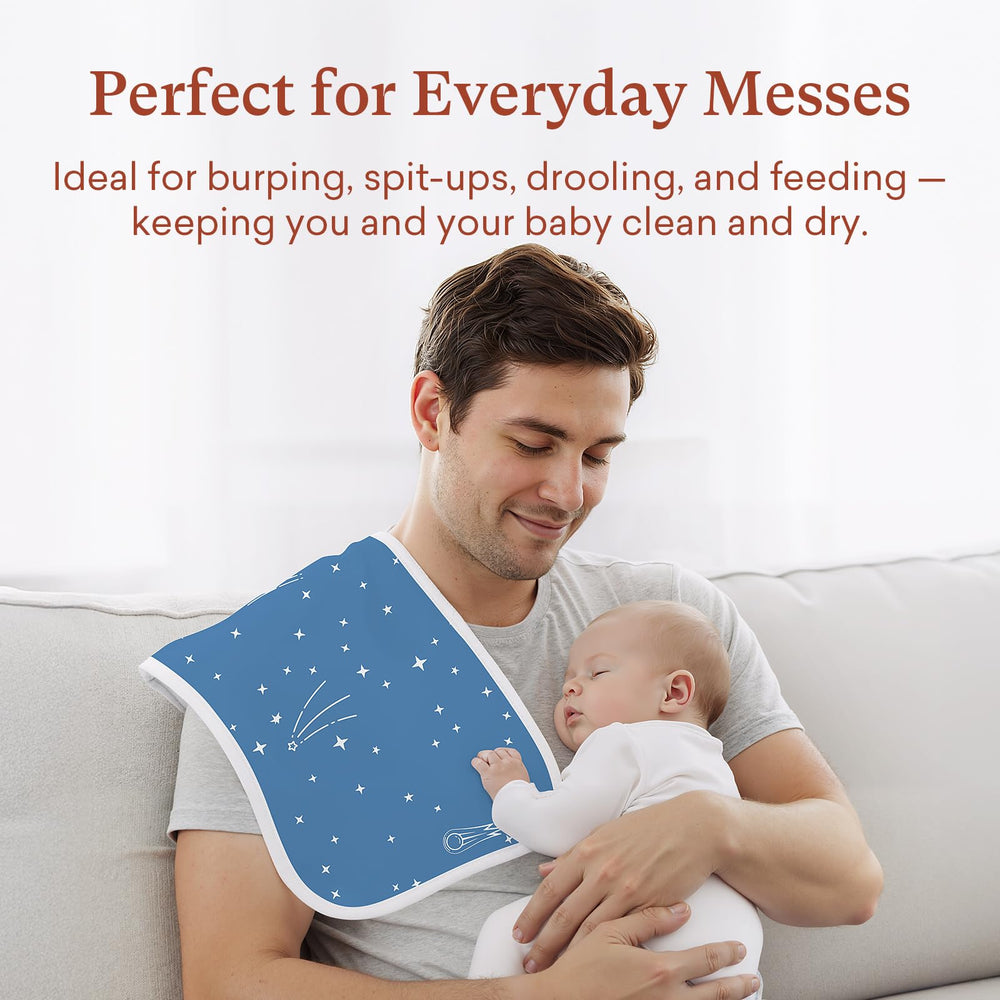 littogoose FloralMeadow print burp cloths for stylish feeding