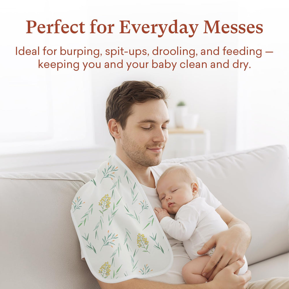 littogoose multifunction burp cloth doubles as bib or nursing cover