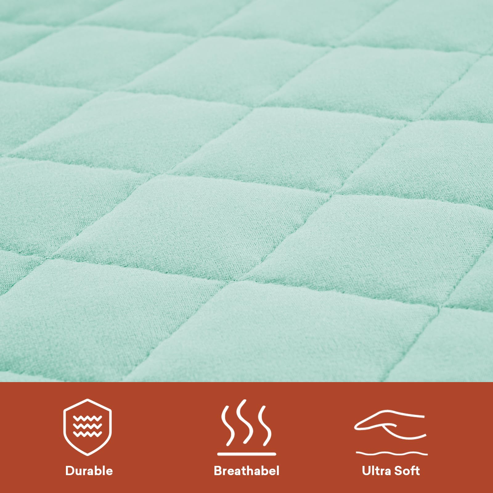 Littogoose durable-stitched quilted pad withstands repeated washes.
