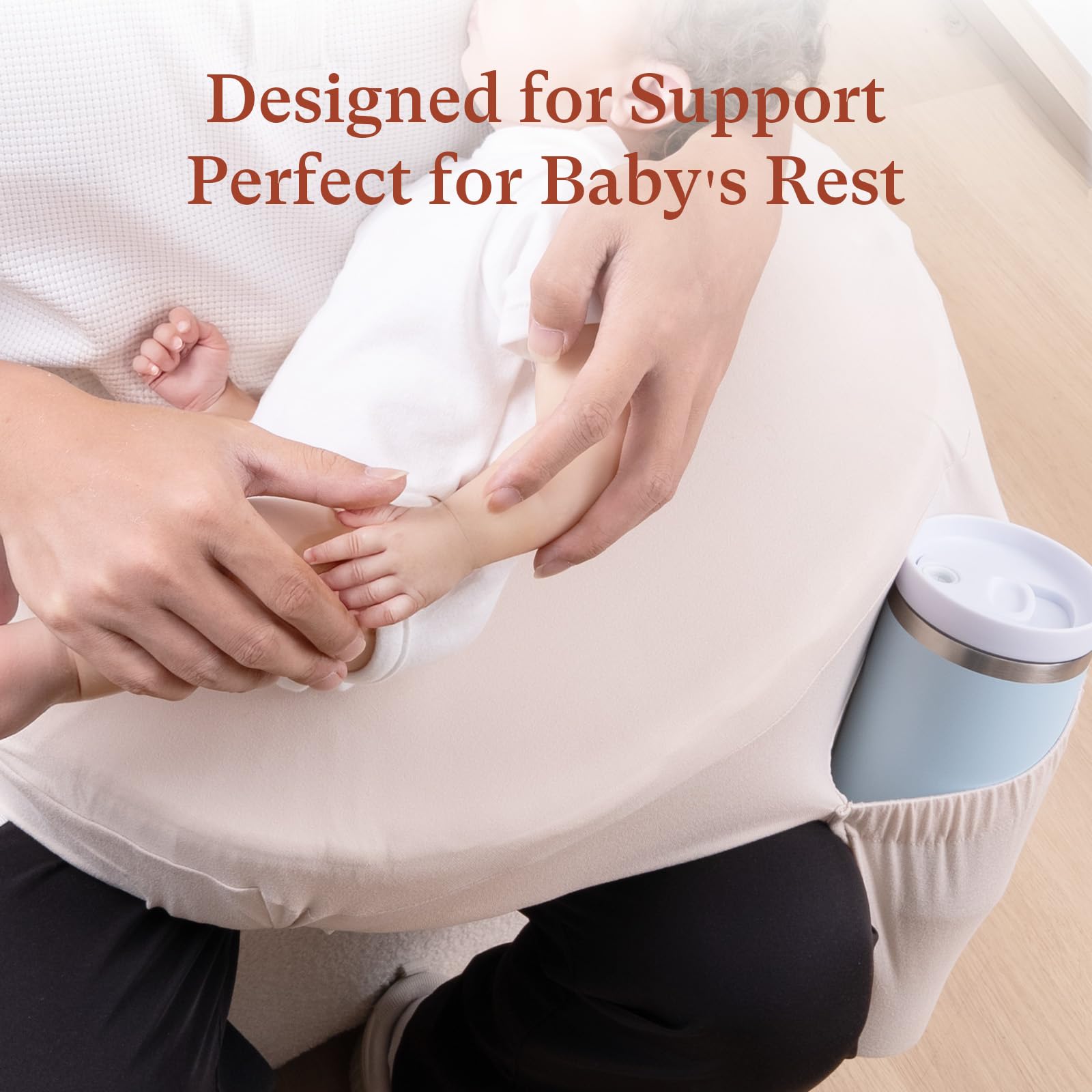 Littogoose easy-on easy-off cover designed for busy moms during quick nursing sessions.