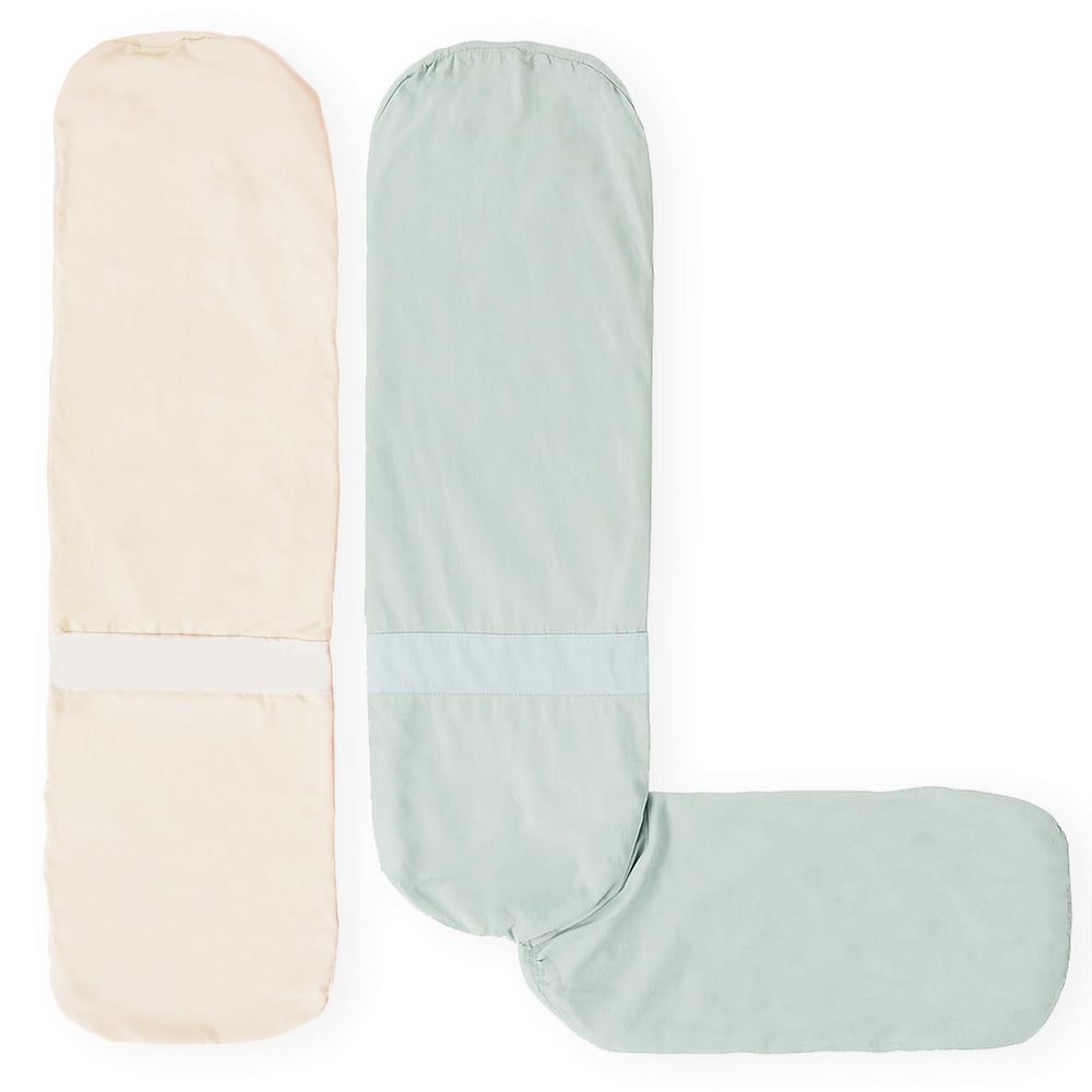Littogoose Frida Mom pillow cover top view shows a snug, secure fit for stable night support.