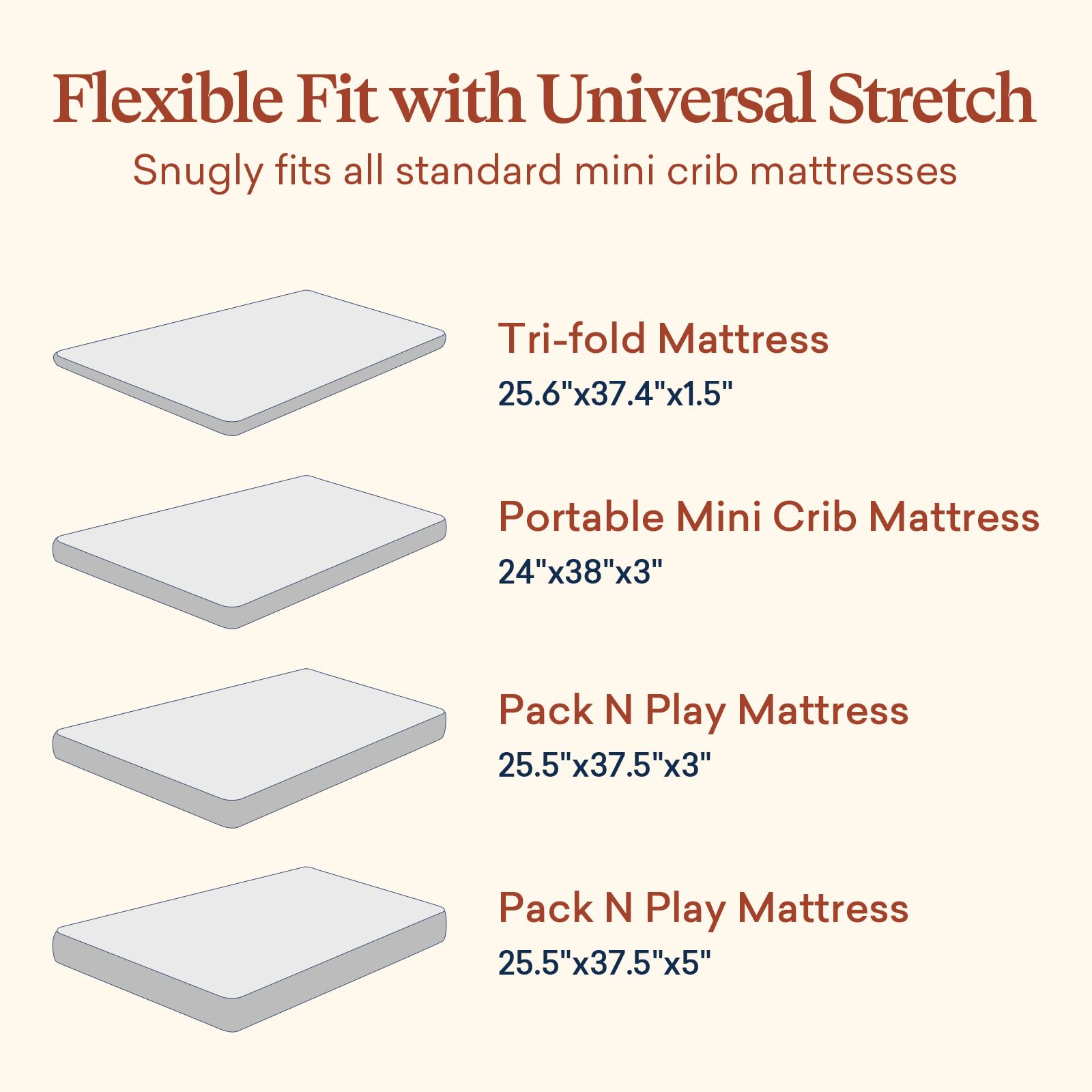 Littogoose Graco Pack and Play sheets on a mattress showing snug 360-degree fit.