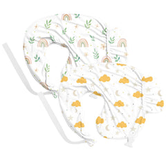 Littogoose nursing pillow cover fits snugly on breast feeding pillow for secure nursing