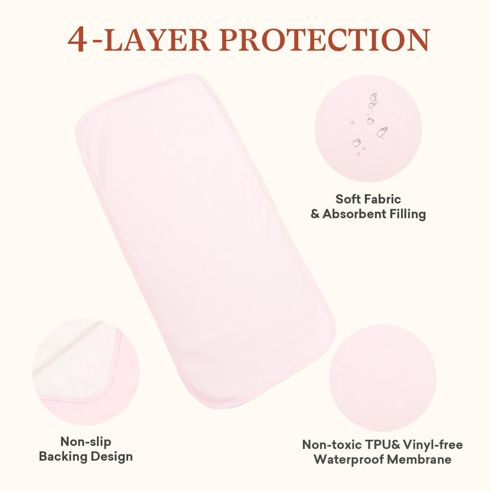 Littogoose portable folded design makes on-the-go diaper changes quick and simple.