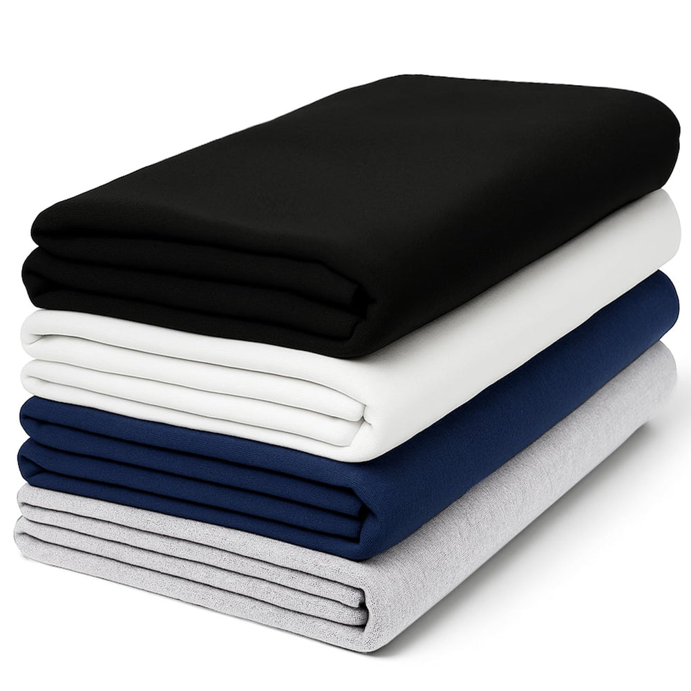 littogoose premium 4-pack swaddle blankets folded neatly in neutral tones for easy nursery styling